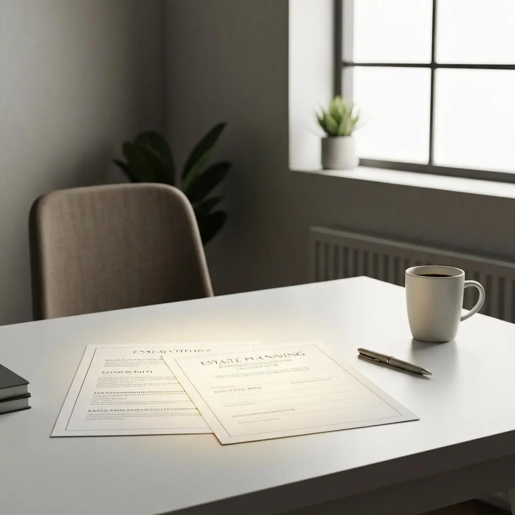 A collection of essential estate planning documents laid out on a desk, symbolizing legal tools for managing incapacity