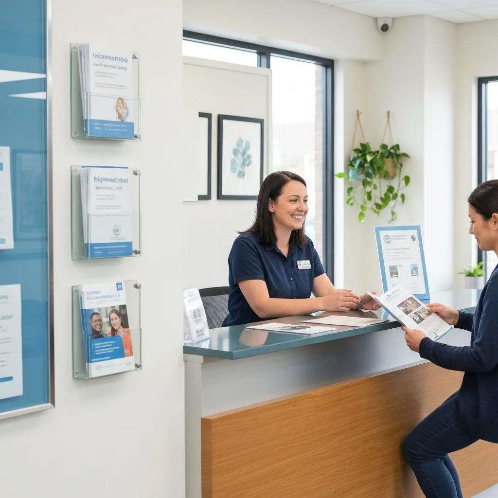A community legal aid office providing assistance with guardianship services to clients